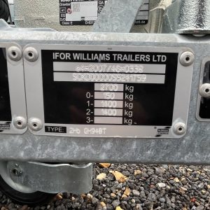 Ifor Williams GH94BT Plant Trailer