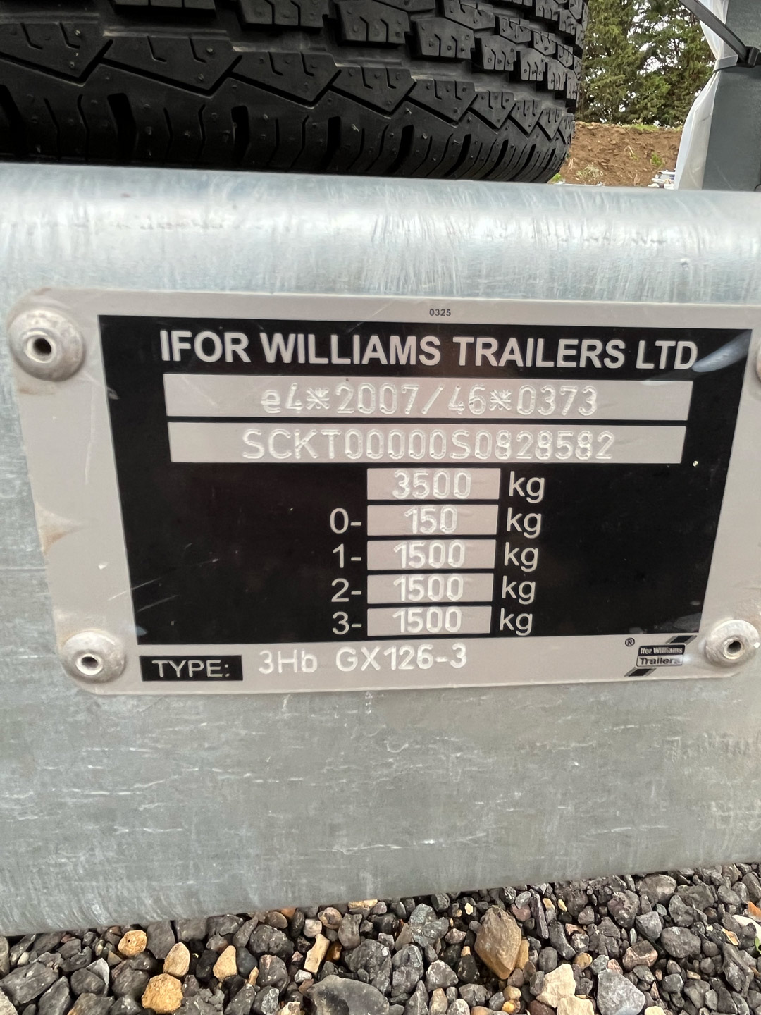 Ifor Williams GX126-3 Plant Trailer