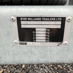 Ifor Williams GX85 Plant Trailer