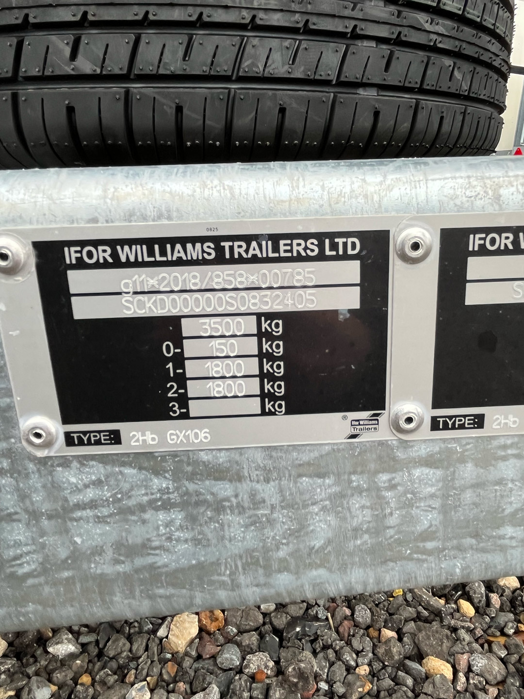 Ifor Williams GX106 Plant Trailer
