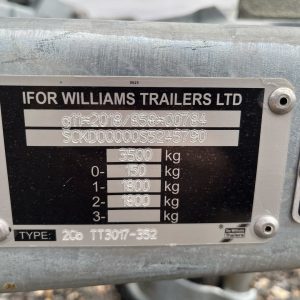 Ifor Williams TT3017-352 Tipper Trailer Spec