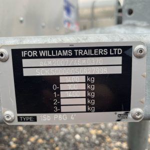 Ifor Williams P8G Livestock Tailer