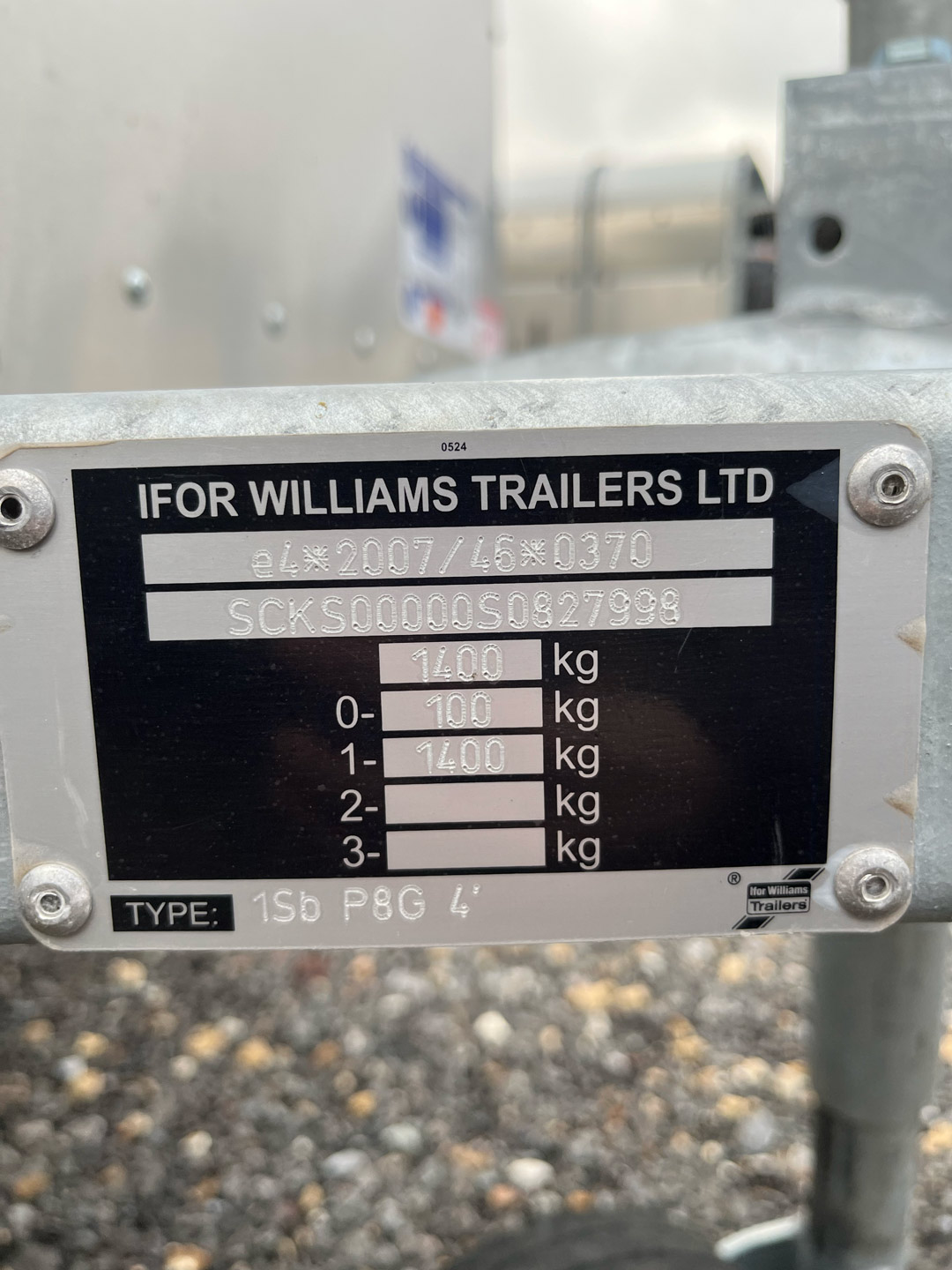 Ifor Williams P8G Livestock Tailer
