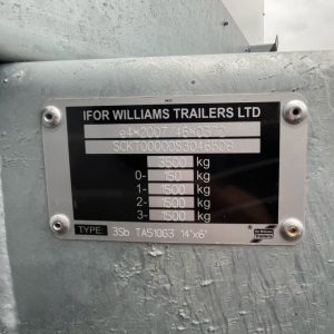 Ifor Williams TA510G3 14'x6’ Livestock Trailer Spec