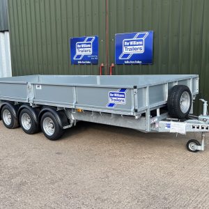 Ifor Williams LM166 Tri Axle Flatbed Trailer