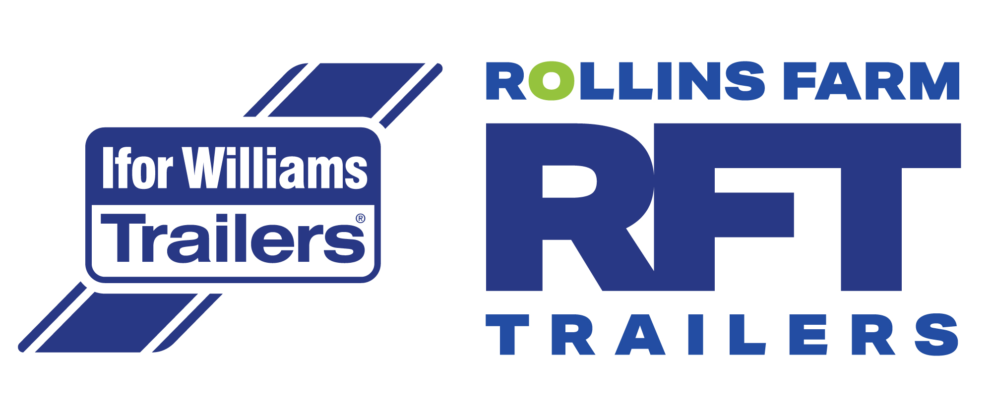 Rollins Farm Trailers and Ifor Williams Trailers logos