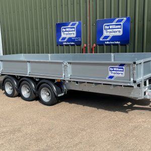 Ifor Williams LM186 Tri Axle Flatbed Trailer